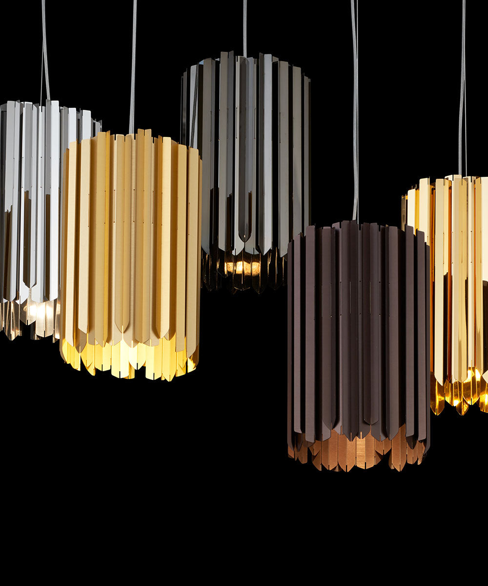 Facet Pendant Medley on Black