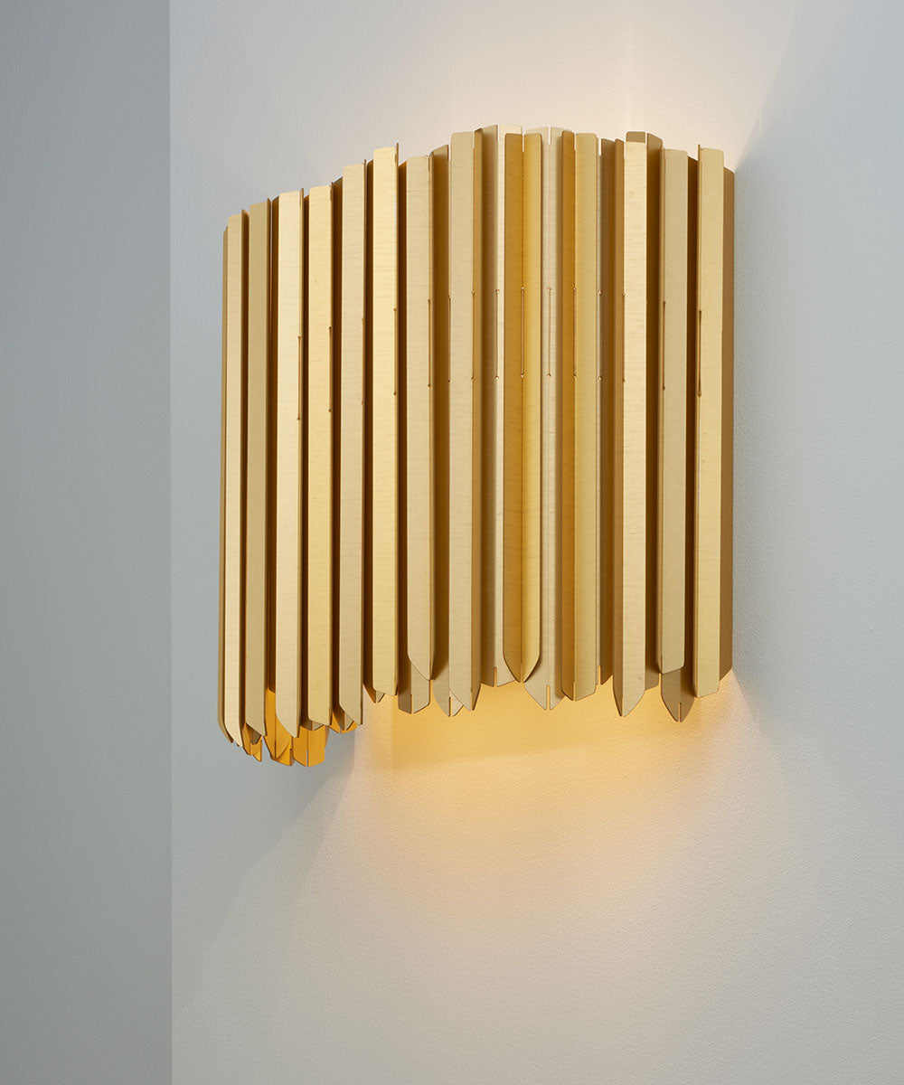 Facet Wall Light in Satin Gold