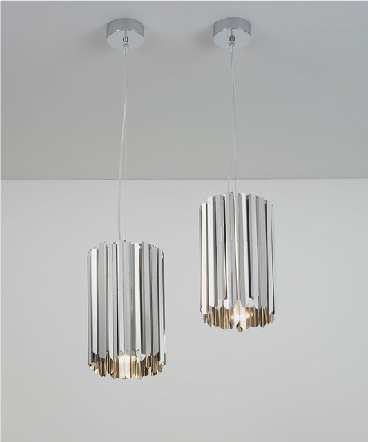 Facet Pendant in Polished Stainless Steel